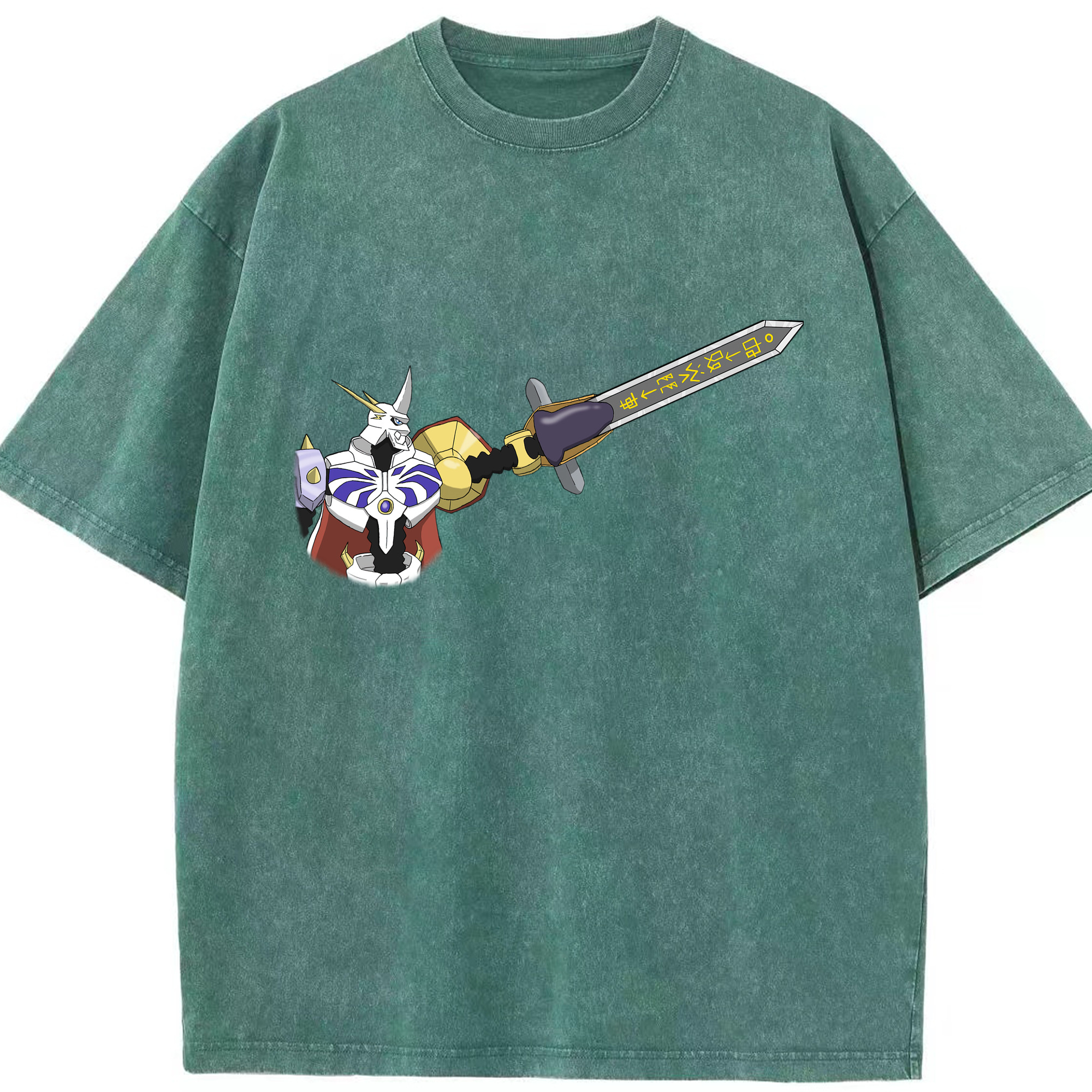 （画像用） Digimon デジタルモンスター/デジモン 綿100% ヴィンテージ風 半袖Tシャツ（フロントプリント）